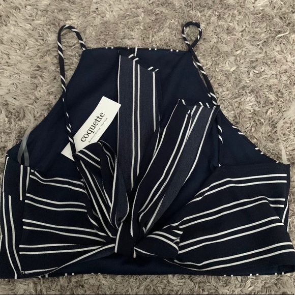 Striped Halter Top - Picture 2 of 3